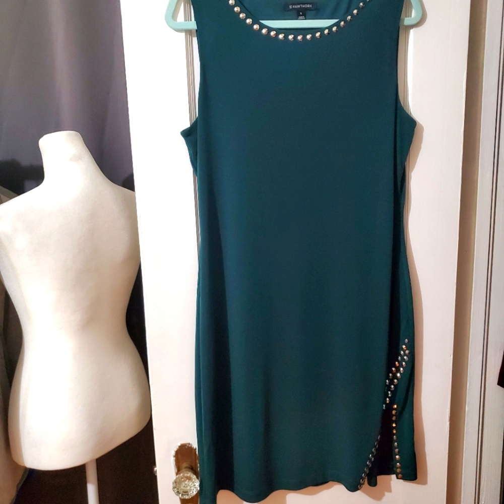 41 Hawthorn Brand Emerald Green Shift Dress NWOT